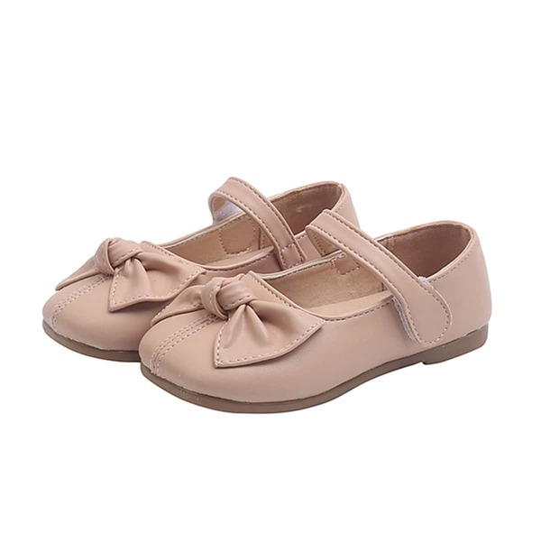 

Toddler Girls Knot Bow Decor Ankle Strap Flats, Pink