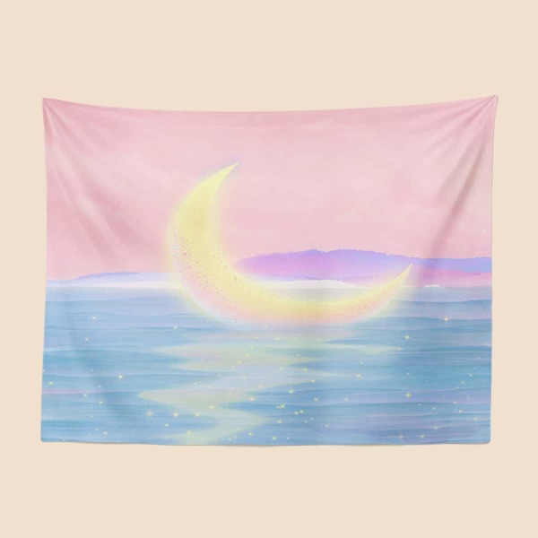 

Moon Print Tapestry, Multicolor