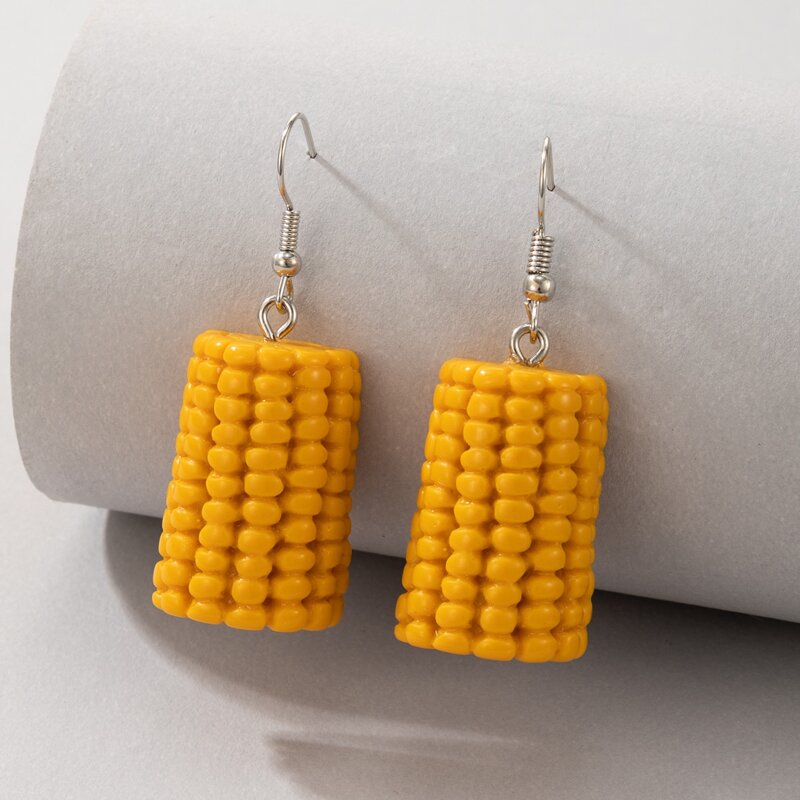 

Simulation Food Charm Earrings, Yellow