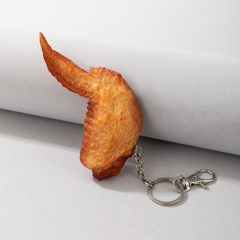 

Simulation Food Charm Keychain, Orange