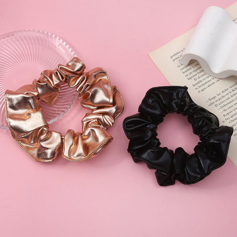

2pcs Solid Scrunchie, Multicolor