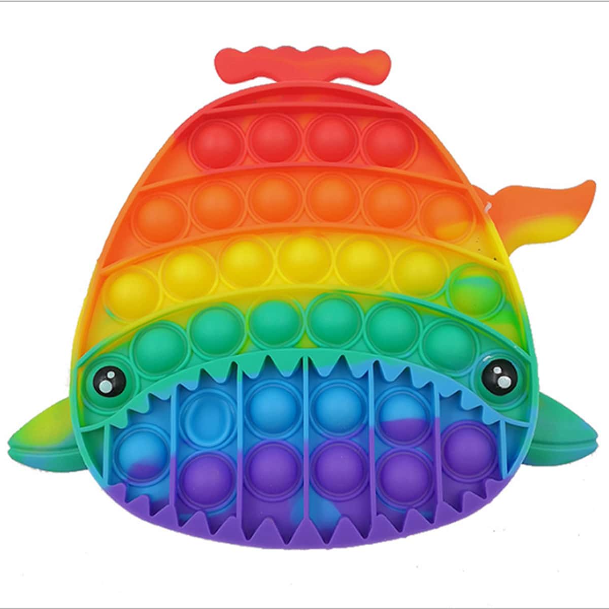 

Shark Shaped Push Pop Bubble, Multicolor