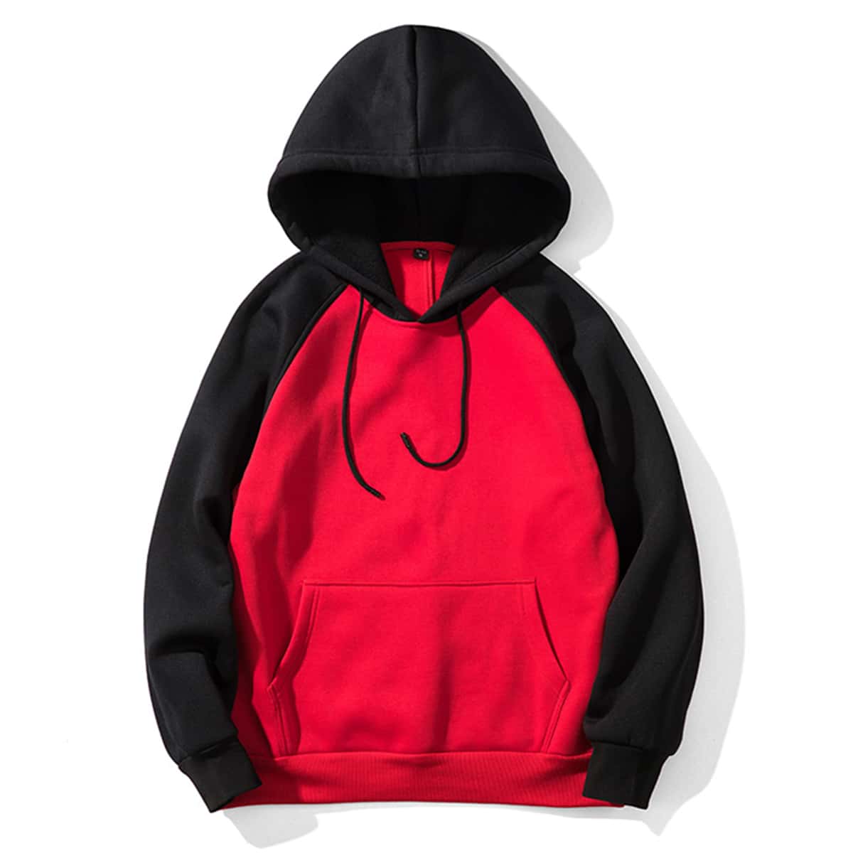 

Guys Colorblock Kangaroo Pocket Drawstring Hoodie, Multicolor