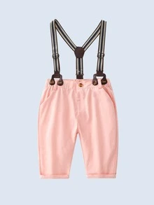 Bebe Garcon A Nœud Body Et Bretelle Pantalon Ensemble Mode En Ligne Shein France