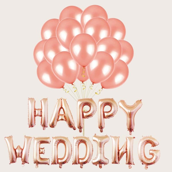 

28pcs Wedding Decorative Balloon, Rose gold