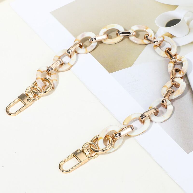

Chain Decor Bag Charm, Beige