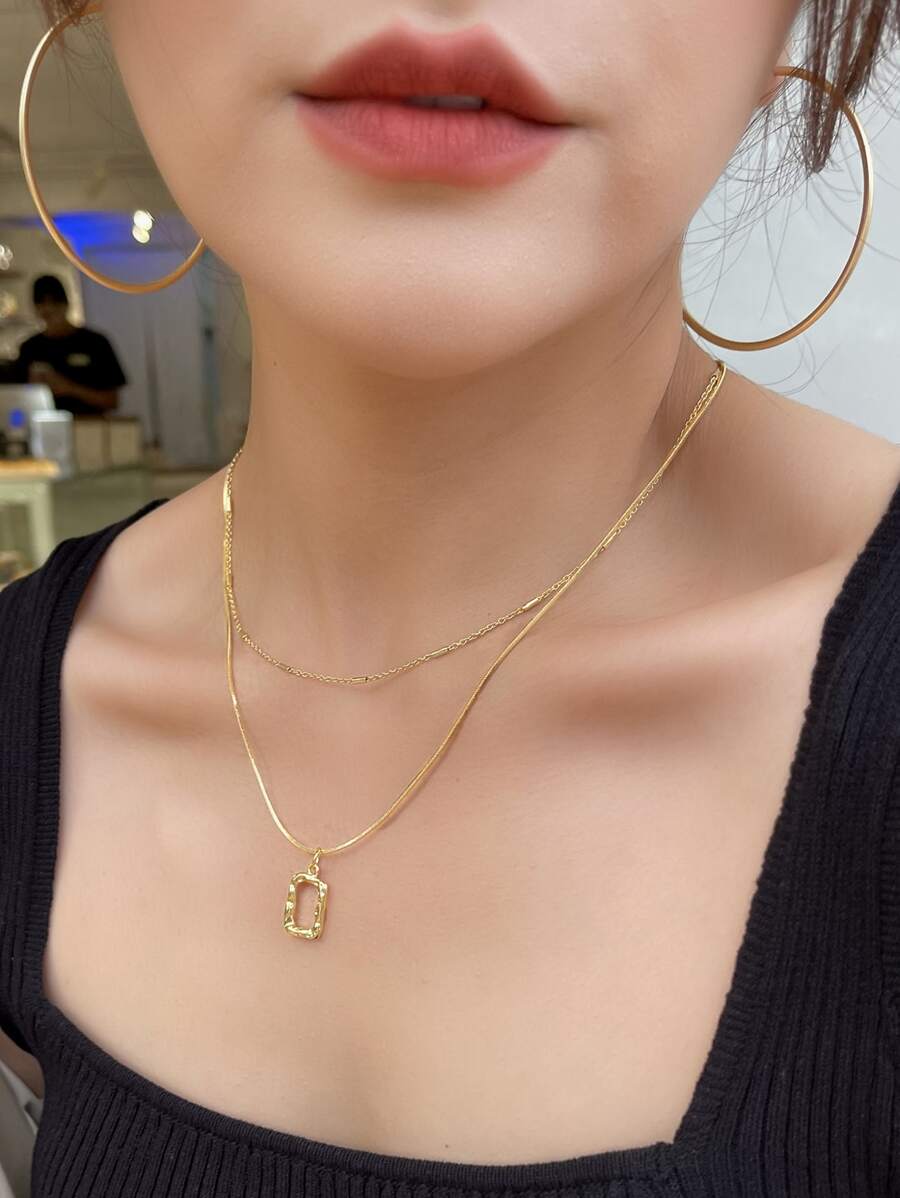 DAZY Vòng cổ lớp địa lý - Vàng - Xem 1