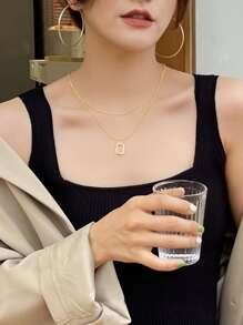 DAZY Vòng cổ lớp địa lý - Vàng - Xem 2