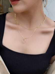 DAZY Vòng cổ lớp địa lý - Vàng - Xem 3