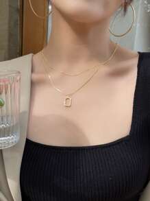 DAZY Vòng cổ lớp địa lý - Vàng - Xem 4