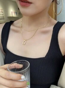 DAZY Vòng cổ lớp địa lý - Vàng - Xem 6