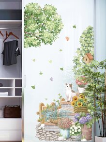 1張植物印花牆貼 - 彩色 - 查看 4