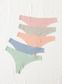 5 条装隐形性感内裤套装 - 彩色 - 查看 2