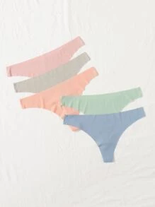 5 条装隐形性感内裤套装 - 彩色 - 查看 4