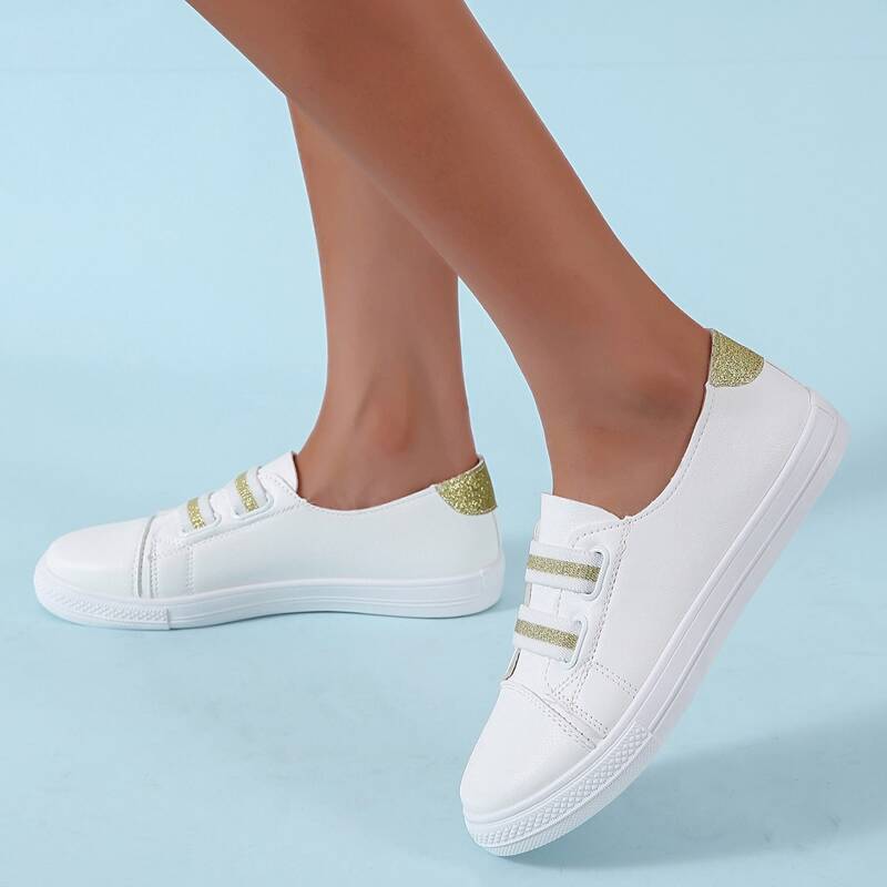 

Simple Slip-On Sneakers, White