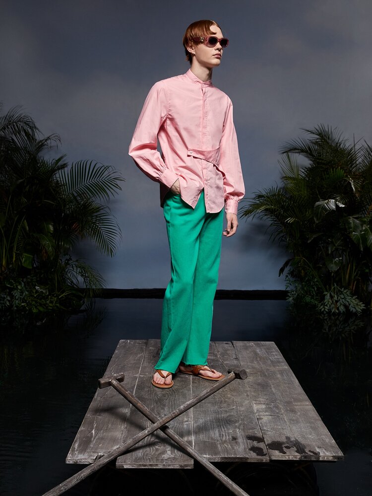 Luis Velazquez Camisa De Botones Sólidos Para Hombres - Rosa Pálido - Añade 3