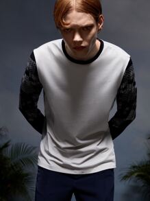 Credo Men Graphic Print Belted Tee - Multicolor - View 3