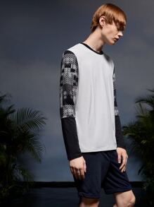 Credo Men Graphic Print Belted Tee - Multicolor - View 4