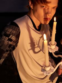 Credo Men Graphic Print Belted Tee - Multicolor - View 5