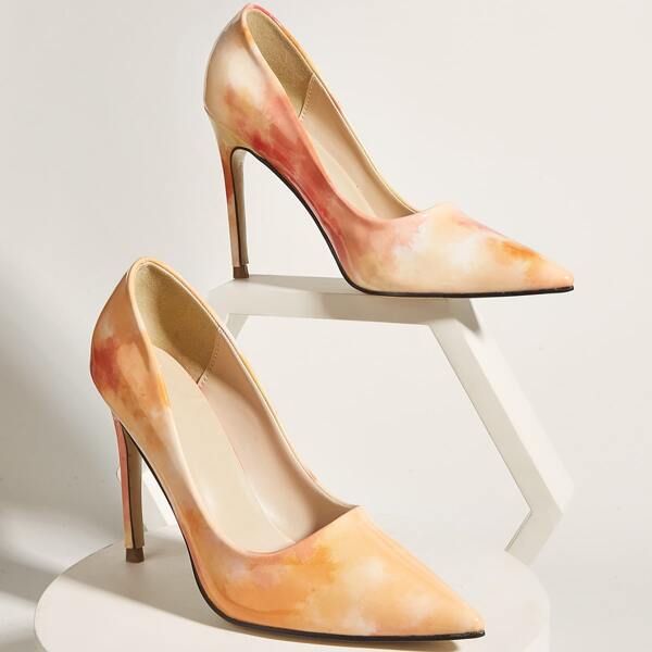 

Tie Dye Stiletto Pumps, Multicolor