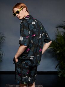 CHERYL TEO 男士印花口袋貼布襯衫 - 彩色 - 查看 1