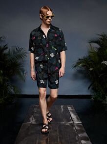 CHERYL TEO 男士印花口袋貼布襯衫 - 彩色 - 查看 5