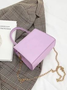 Mini Minimalist Flap Satchel Bag