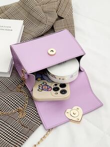 Mini Minimalist Flap Satchel Bag