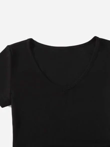 Muchica Vestido con fruncido lateral con cordón escote V