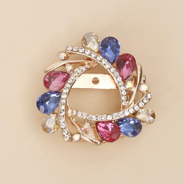 

Rhinestone Decor Scarf Clip, Multicolor
