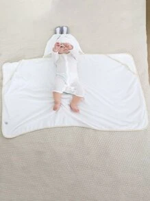 Baby Cartoon Design Blanket - White - View 4