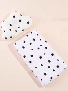 Chăn chấm bi cho bé - trắng - Xem 3