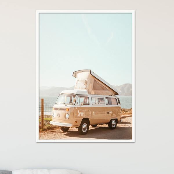 

Bus Print Unframed Painting, Multicolor