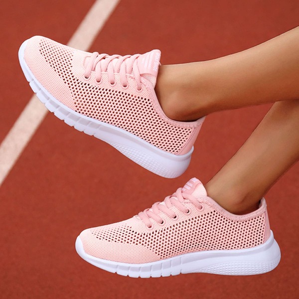 

Minimalist Lace Up Front Running Shoes, Pink