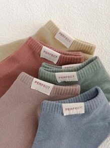 5pairs Men Letter Graphic Ankle Socks - Multicolor - View 3