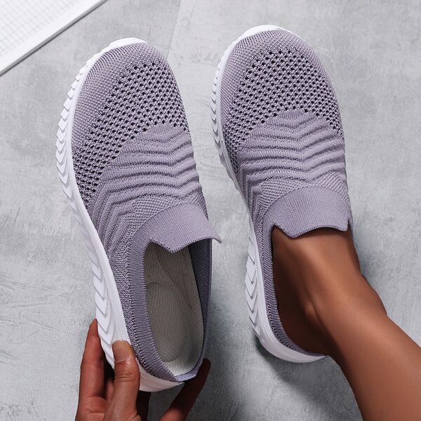 

Minimalist Slip On Running Shoes, Purple