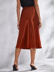 SHEIN BAE Elegant Vlak Rok Rits