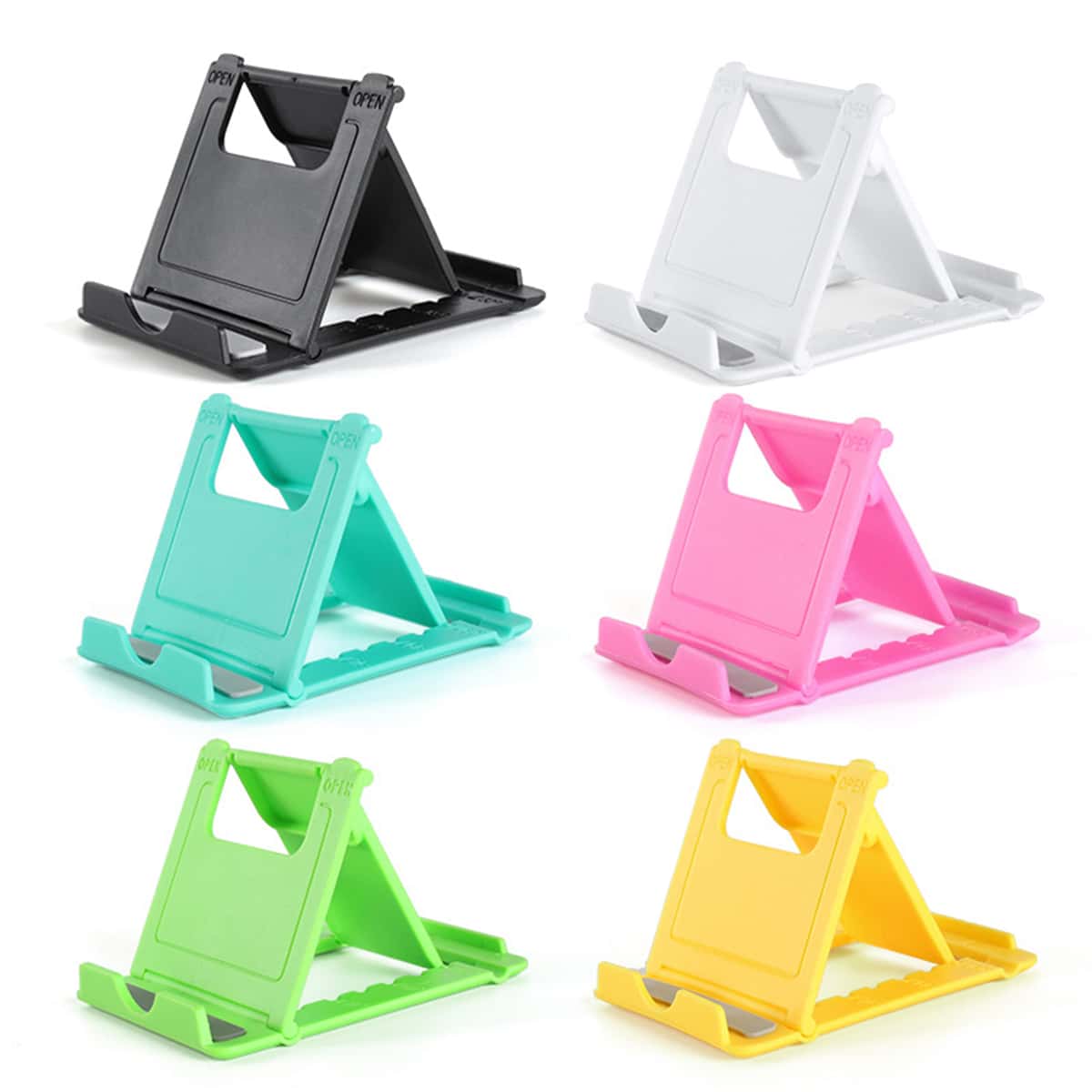 

1pc Random Color Foldable Desktop Phone Holder, Multicolor
