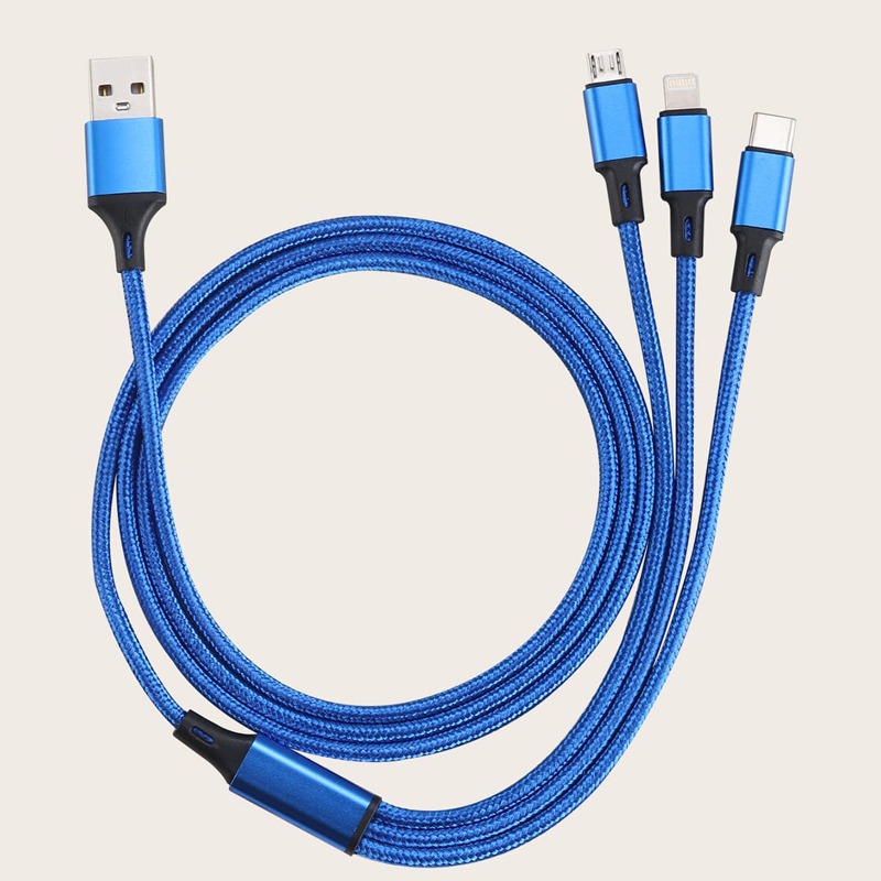 

3 In 1 Data Cable, Blue