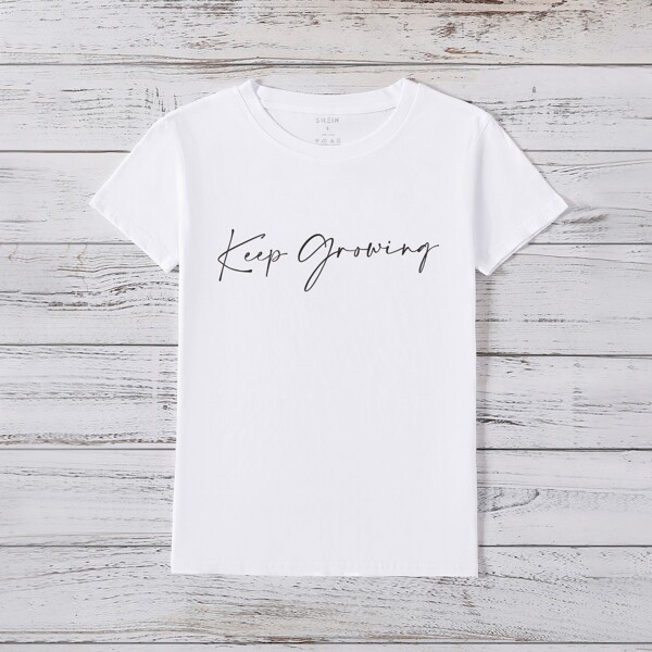 

Letter Graphic Tee, White