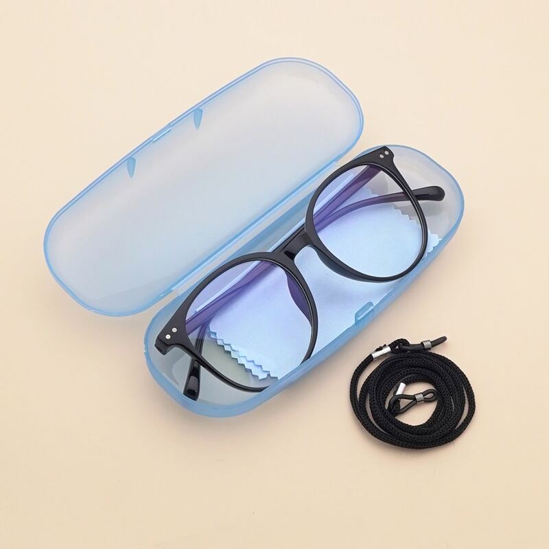 

Round Frame Eyeglasses & 1pc Glasses Chain