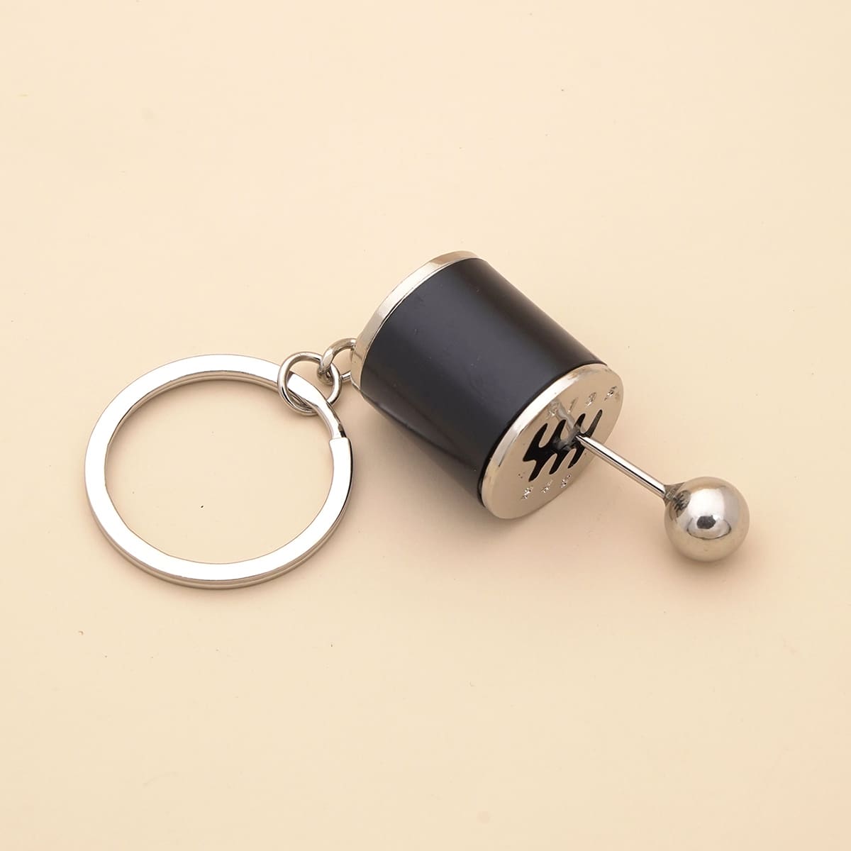 

1pc Charm Keychain, Black