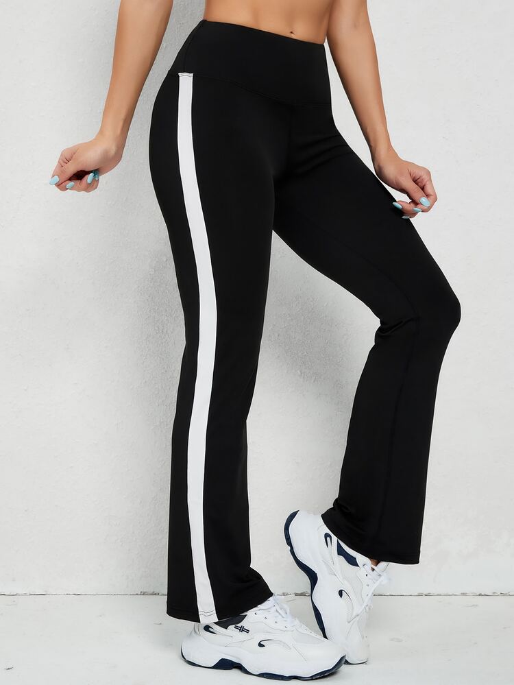 Easithlete Slight Stretch Seam Side Sports Trousers - Black - View 4