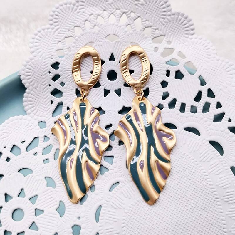 

Graphic Charm Earrings, Gold