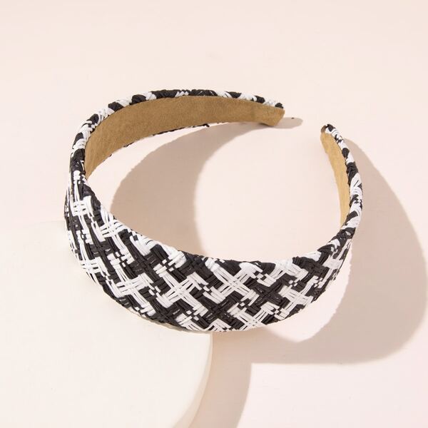 

Woven Design Wide Hair Hoop, Multicolor