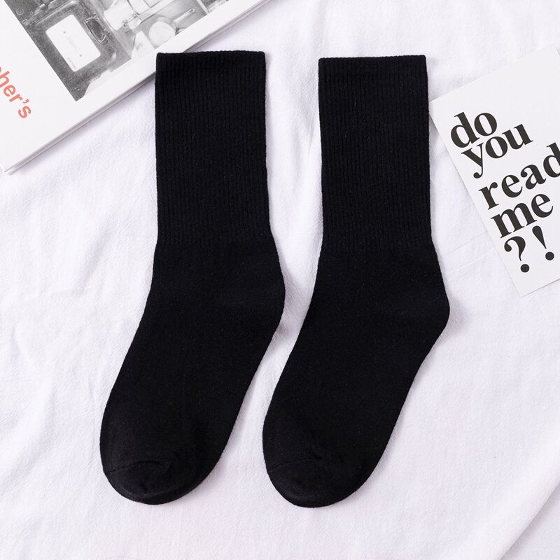 

Guys Solid Crew Socks, Black