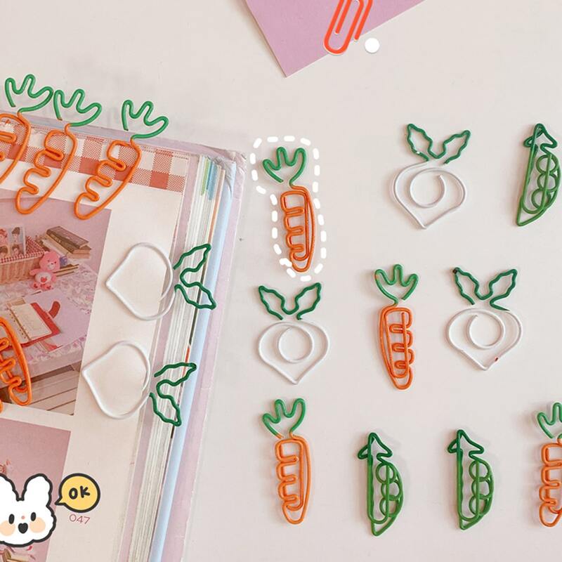 

8pcs Random Shape Paper Clip, Multicolor