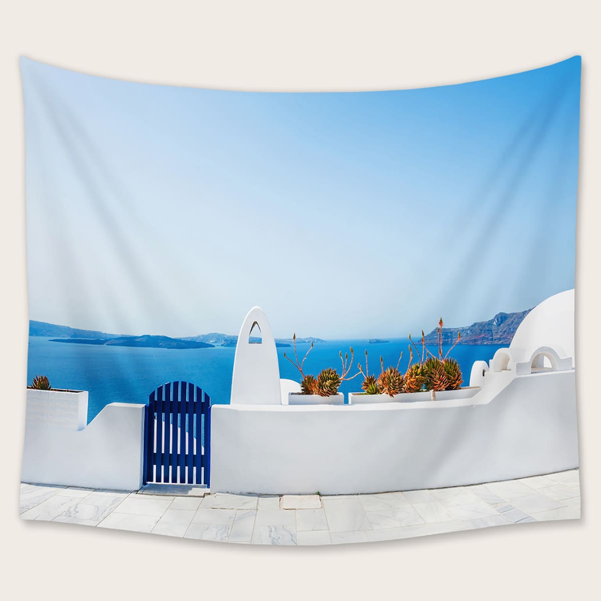 

Landscape Print Tapestry, Multicolor