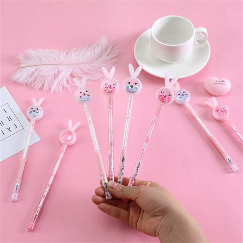 

1pc Random Rabbit Ear Ballpoint Pen, Multicolor