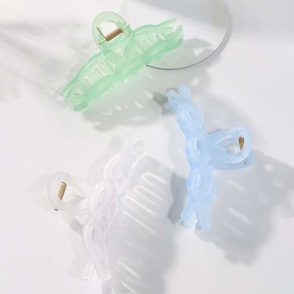 

3pcs Large Hair Claw, Multicolor